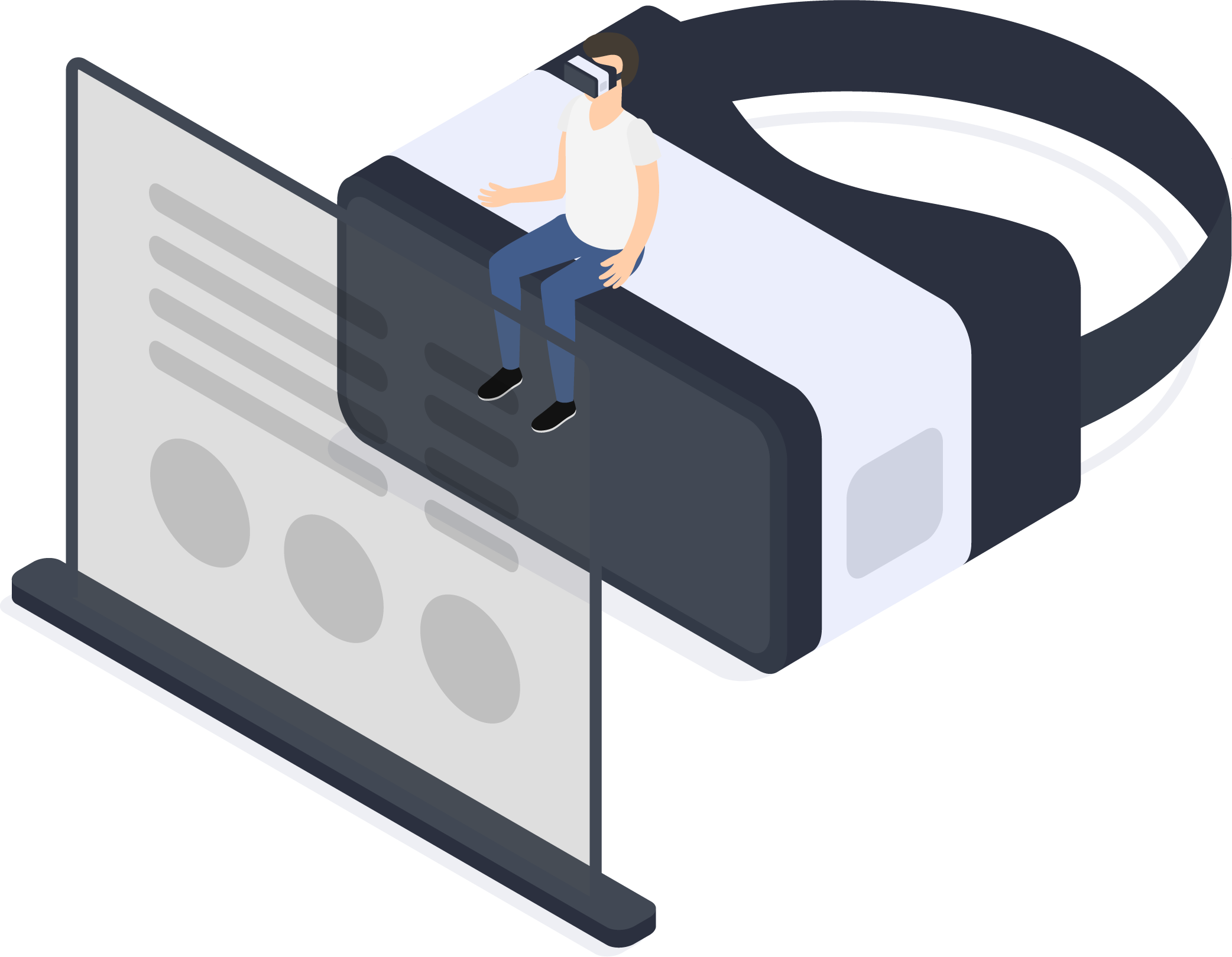 VR Illustration - Metaphore of an Observation About Me